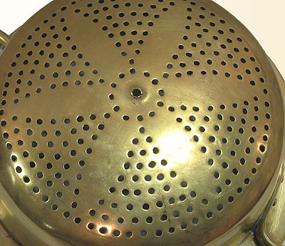 Metalware<br>Archives<br>SOLD  Antique Brass Colander