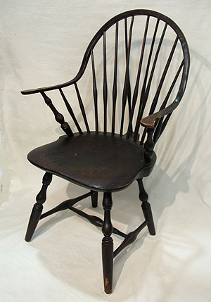 Furniture<br>Furniture Archives<br>SOLD  A Braced Back Continuous Arm Windsor