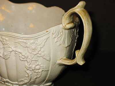 Ceramics<br>Ceramics Archives<br>SOLD  A Mid 18th Century Saltglaze Sauceboat