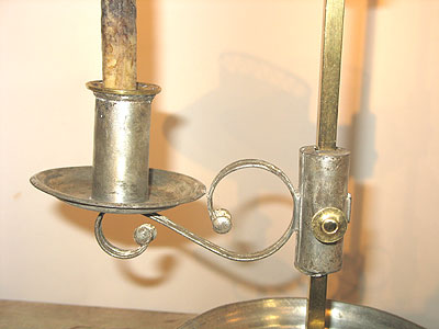 Metalware<br>Lighting<br>SOLD  A Tin Student Lamp