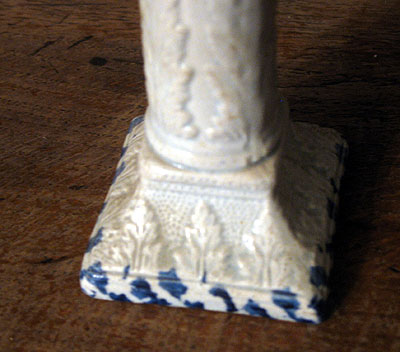 Ceramics<br>Ceramics Archives<br>SOLD  A Pearlware Taperstick with Molded Design