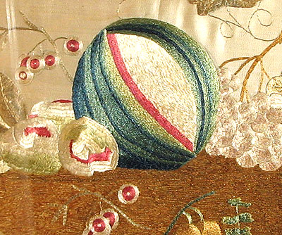 SOLD A Silk Needlework Still Life