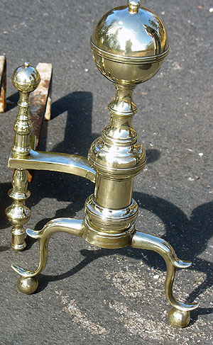 Metalware<br>Archives<br>SOLD  Handsome Pair of Andirons