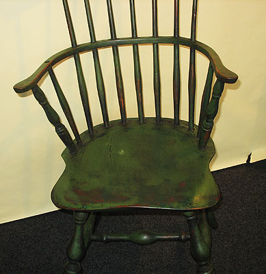 Furniture<br>Furniture Archives<br>SOLD A Connecticut comb-back Windsor in apple green