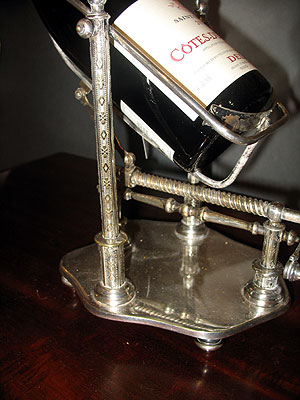 Accessories<br>Archives<br>SOLD  Silver Plated French Wine Cradle