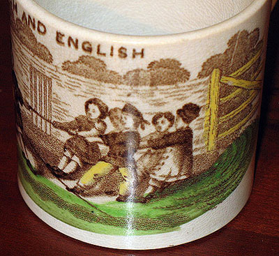 Ceramics<br>Ceramics Archives<br>SOLD  French and English Child's Mug