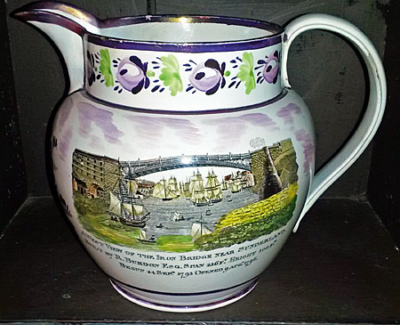 Sunderland Jug / Rare combination decoration