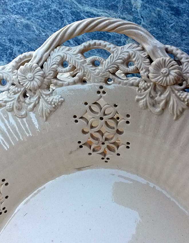 Ceramics<br>Ceramics Archives<br>Creamware Basket and Stand