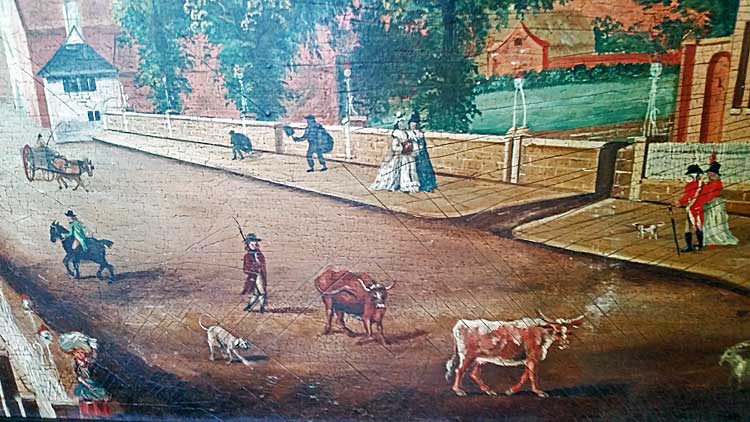 Paintings<br>Archives<br>An English Village Scene