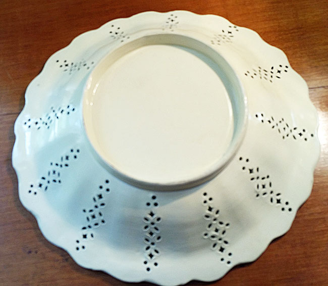 Creamware Pierced Dish