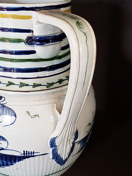 Polychrome pearlware jug