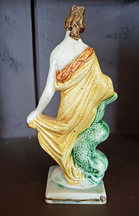 Ceramics<br>18th Century<br>Prattware figure of Amphritite