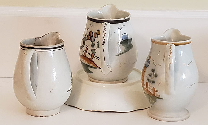 Ceramics<br>19th Century<br>Instant Collection of Pearlware Cream Jugs