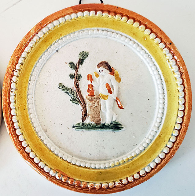 Ceramics<br>18th Century<br>Pair of Miniature Pratt Plaques