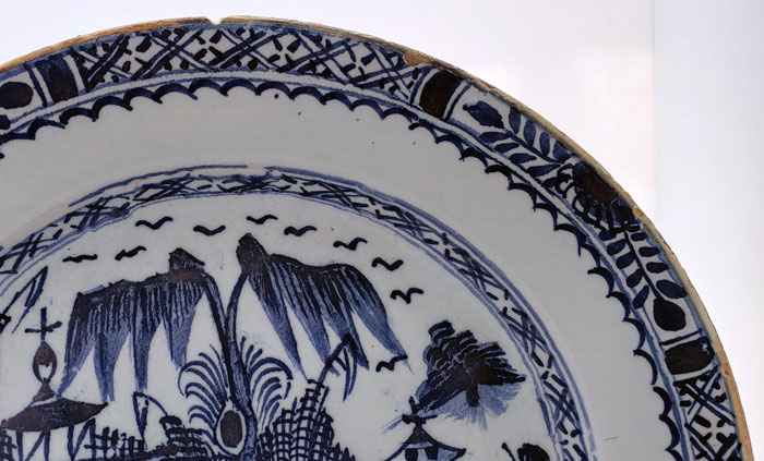 Ceramics<br>Ceramics Archives<br>London Delft Charger c. 1780