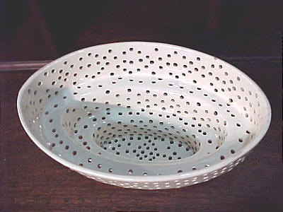 Ceramics<br>Ceramics Archives<br>SOLD  Creamware Pierced Cheese Mold