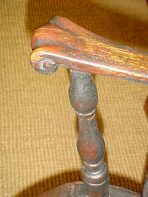 Furniture<br>Furniture Archives<br>SOLD  Knuckle Arm Windsor Fanback Chair