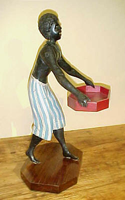 SOLD   Carved Wood Blackamoor