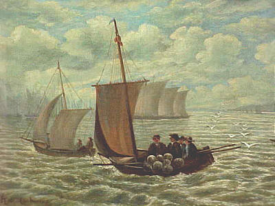 Painting of New York Harbor