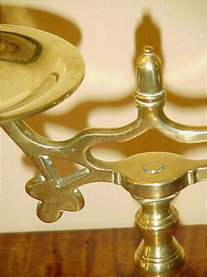 Pair of Brass Candleabra