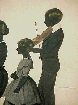 SOLD   Silhouette of Musical Children