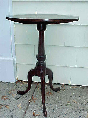 SOLD  Tiger Maple Tilt-top Candlestand