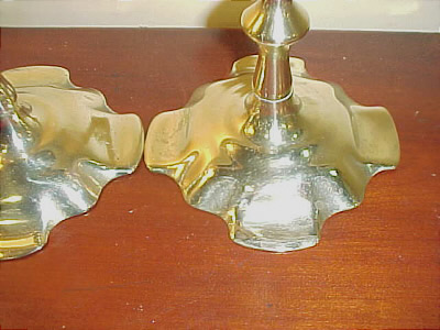 Pair of Queen Anne Candlesticks