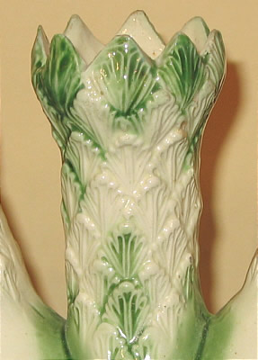 SOLD   Creamware Quintal with Green stripes