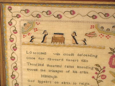 SOLD   English Sampler by Mary Vowles 1794