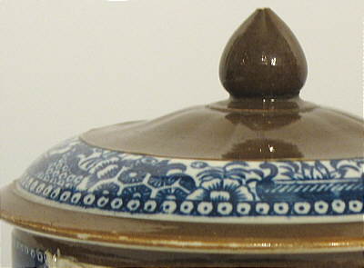 SOLD   Pearlware Batavia Sugar Bowl