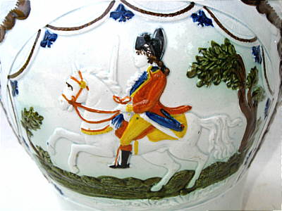 SOLD   Duke of York and Prince Coburg Prattware Jug