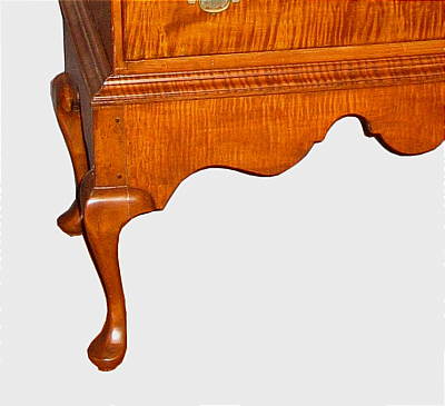 Furniture<br>Furniture Archives<br>SOLD  Tiger Maple Chest on Frame