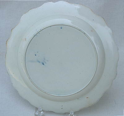 SOLD  Pearlware Plate with Chinese House Decoration