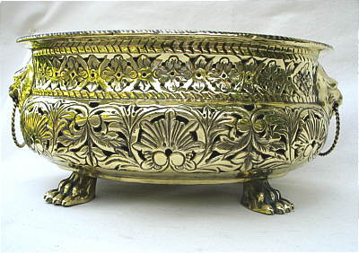 Metalware<br>Archives<br>A Pierced Dutch Brass Wine Cooler