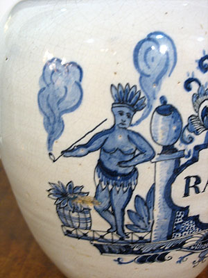 Accessories<br>Archives<br>SOLD  A Delft Tobacco Jar