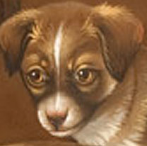 Paintings<br>Archives<br>SOLD Portrait of Three Puppies