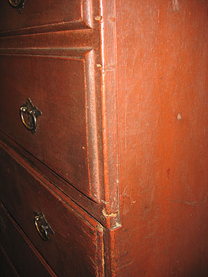 Furniture<br>Furniture Archives<br>SOLD  An Untouched Late 18th Century Massachusetts Tall Chest