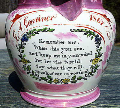 SOLD Sunderland Jug Crimea and Sailor's Farewell