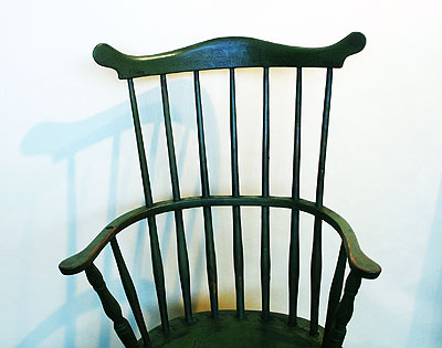 Furniture<br>Furniture Archives<br>SOLD A Connecticut comb-back Windsor in apple green