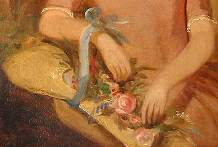 Paintings<br>Archives<br>SOLD  English Girl with Basket of Flowers