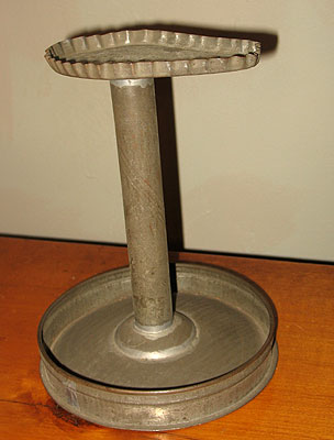 Metalware<br>Archives<br>SOLD  Tin Betty Lamp Stand