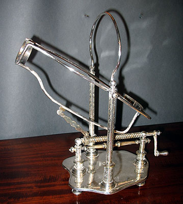 Accessories<br>Archives<br>SOLD  Silver Plated French Wine Cradle