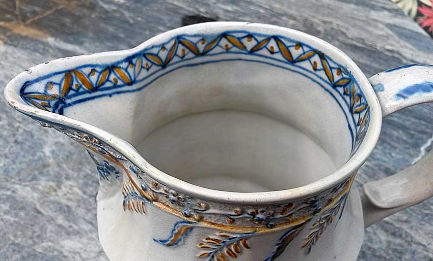 Ceramics<br>Ceramics Archives<br>Prattware jug with floral decoration