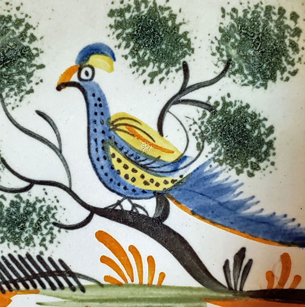 Ceramics<br>19th Century<br>Peafowl cup and saucer