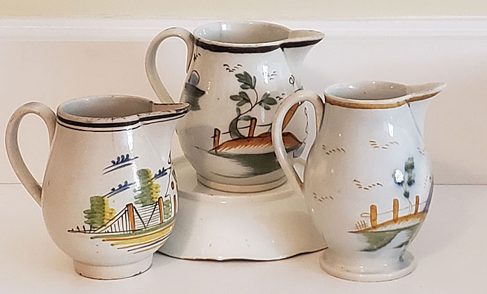 Ceramics<br>19th Century<br>Instant Collection of Pearlware Cream Jugs