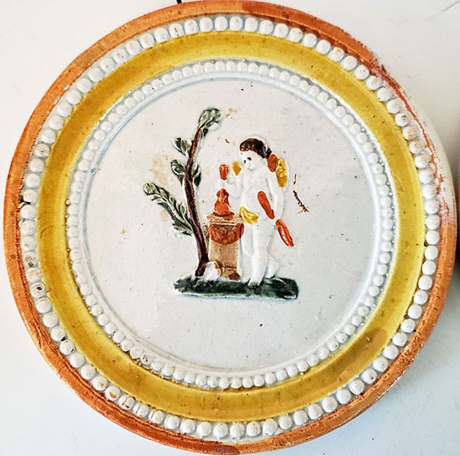 Ceramics<br>18th Century<br>Pair of Miniature Pratt Plaques