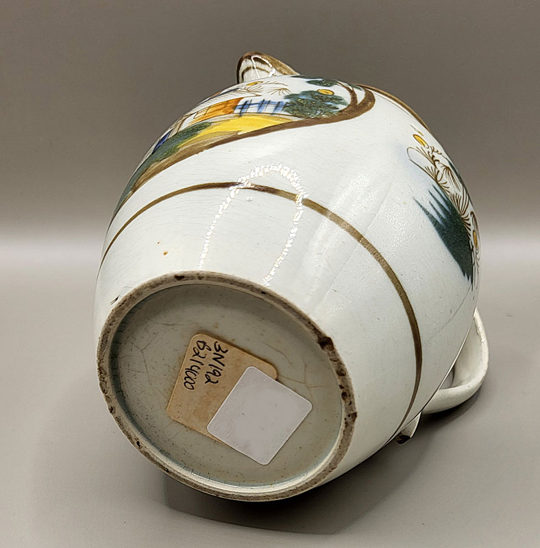 Ceramics<br>19th Century<br>Small pearlware jug with chinoiserie decoration