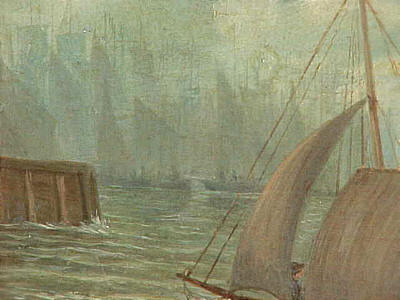 Painting of New York Harbor