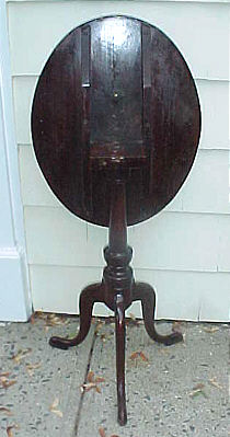 Furniture<br>Furniture Archives<br>SOLD  Tiger Maple Tilt-top Candlestand