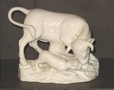 Accessories<br>Archives<br>SOLD   CREAMWARE BULL-BAITING GROUP